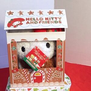 Hello Kitty Gingerbread House Hugger Pillow Plush 12" H x 7.5"‎ W x 4"